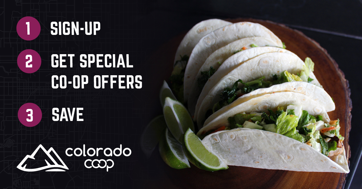 Retargeting ads for Colorado.coop's 'food' category