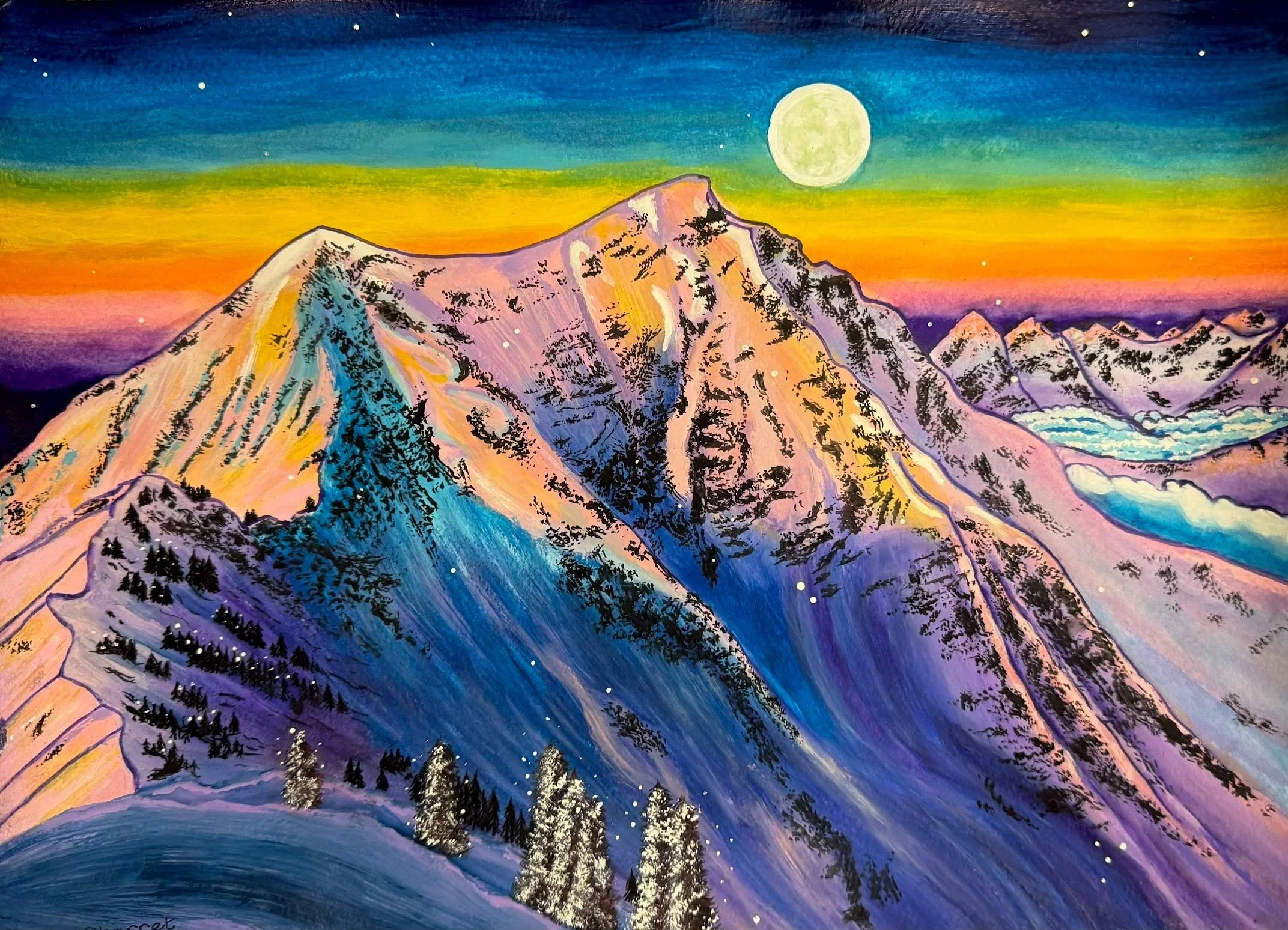 Moonlit Peaks