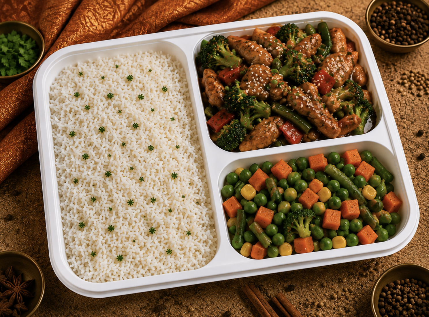 Chicken Stir Fry Tiffin