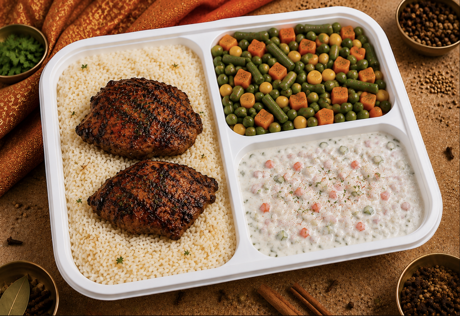 Tandoori Chicken Rice Bowls