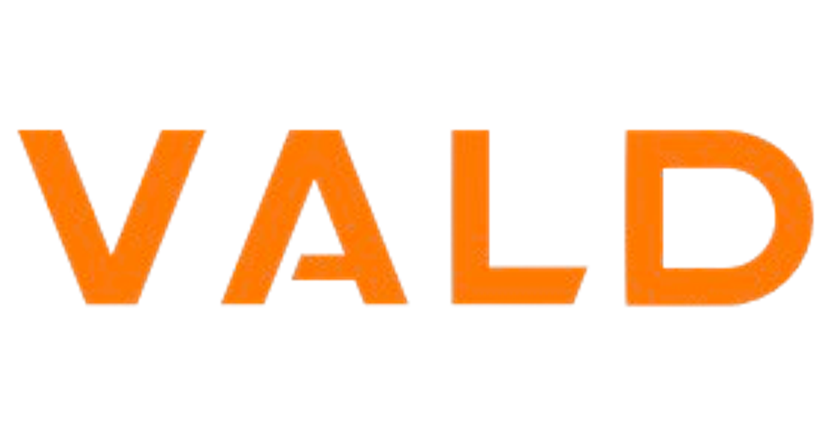 Large orange letters spelling “VALID” on a white background