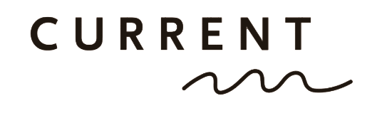 The word "CURRENT" in bold capital letters with a wavy line underneath.