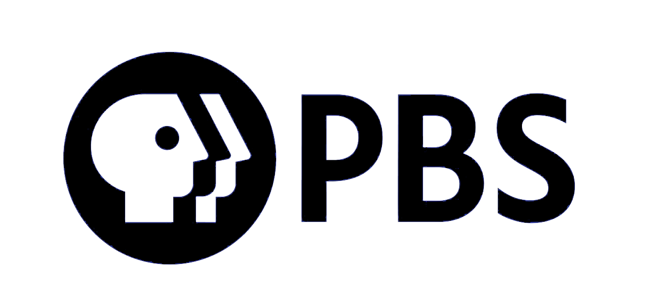 PBS logo featuring a black circle with a stylized skull profile and the letters 'PBS' to the right
