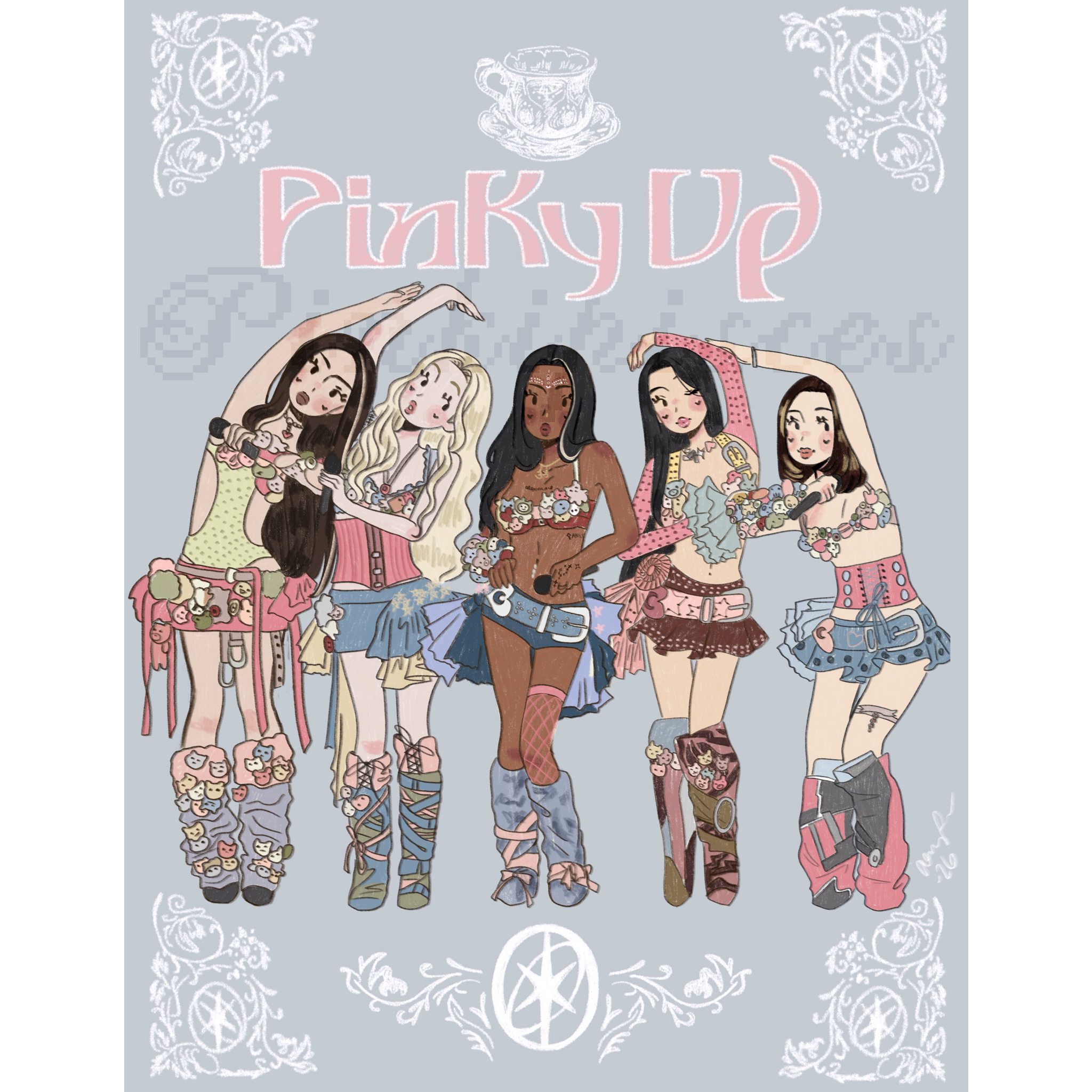 Katseye Pinky-Up Performance Print
