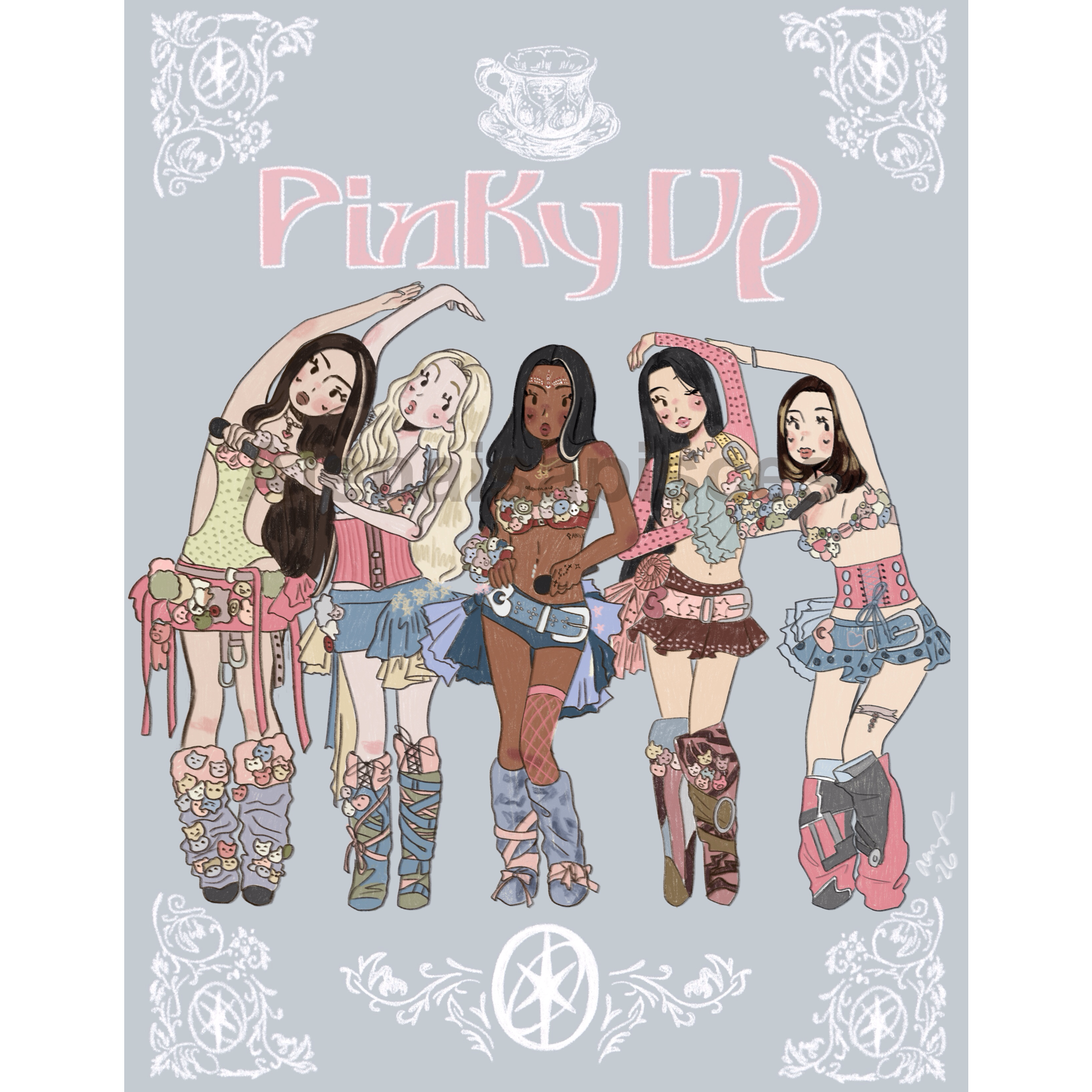 Katseye Pinky-Up Performance Print