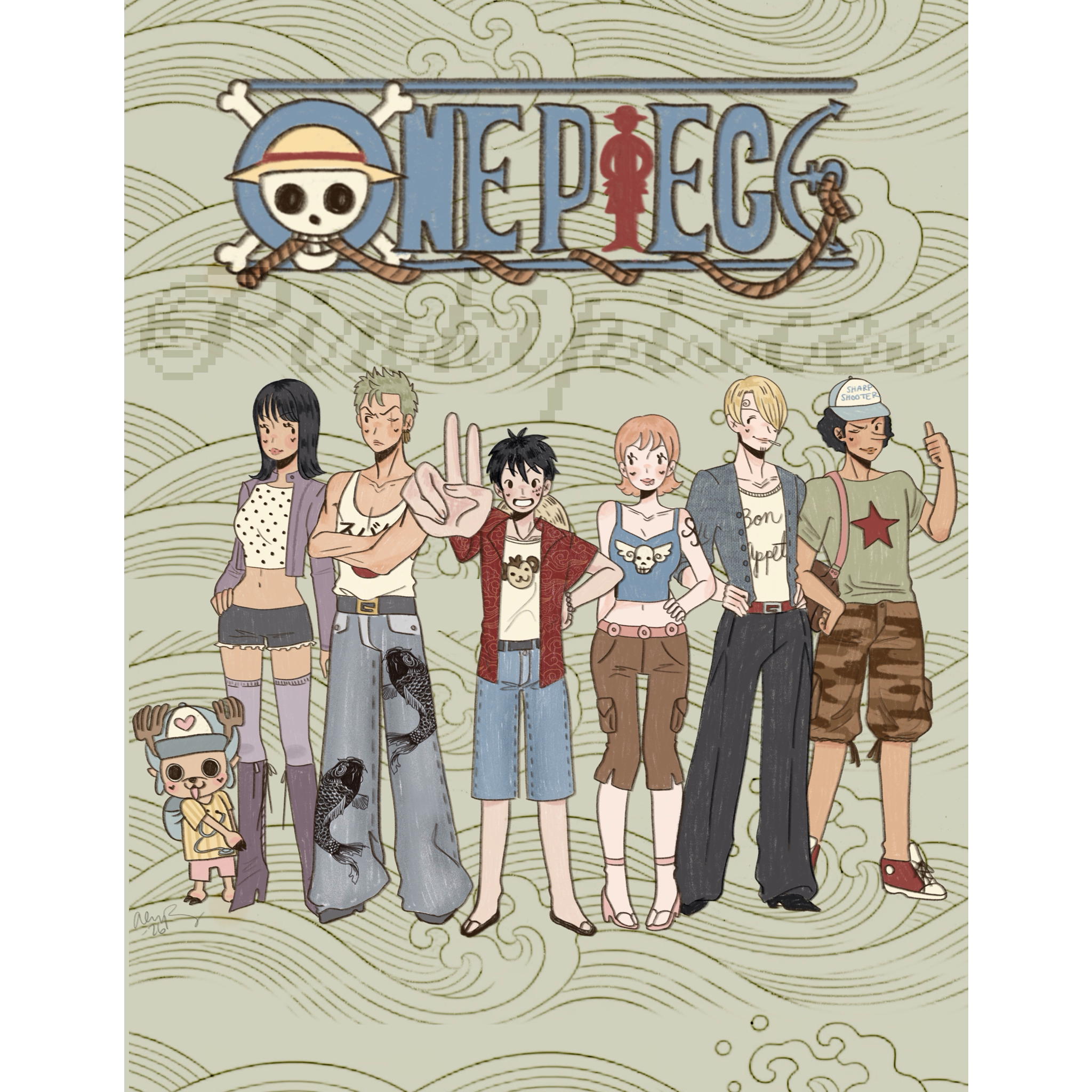 One Piece Crew Print