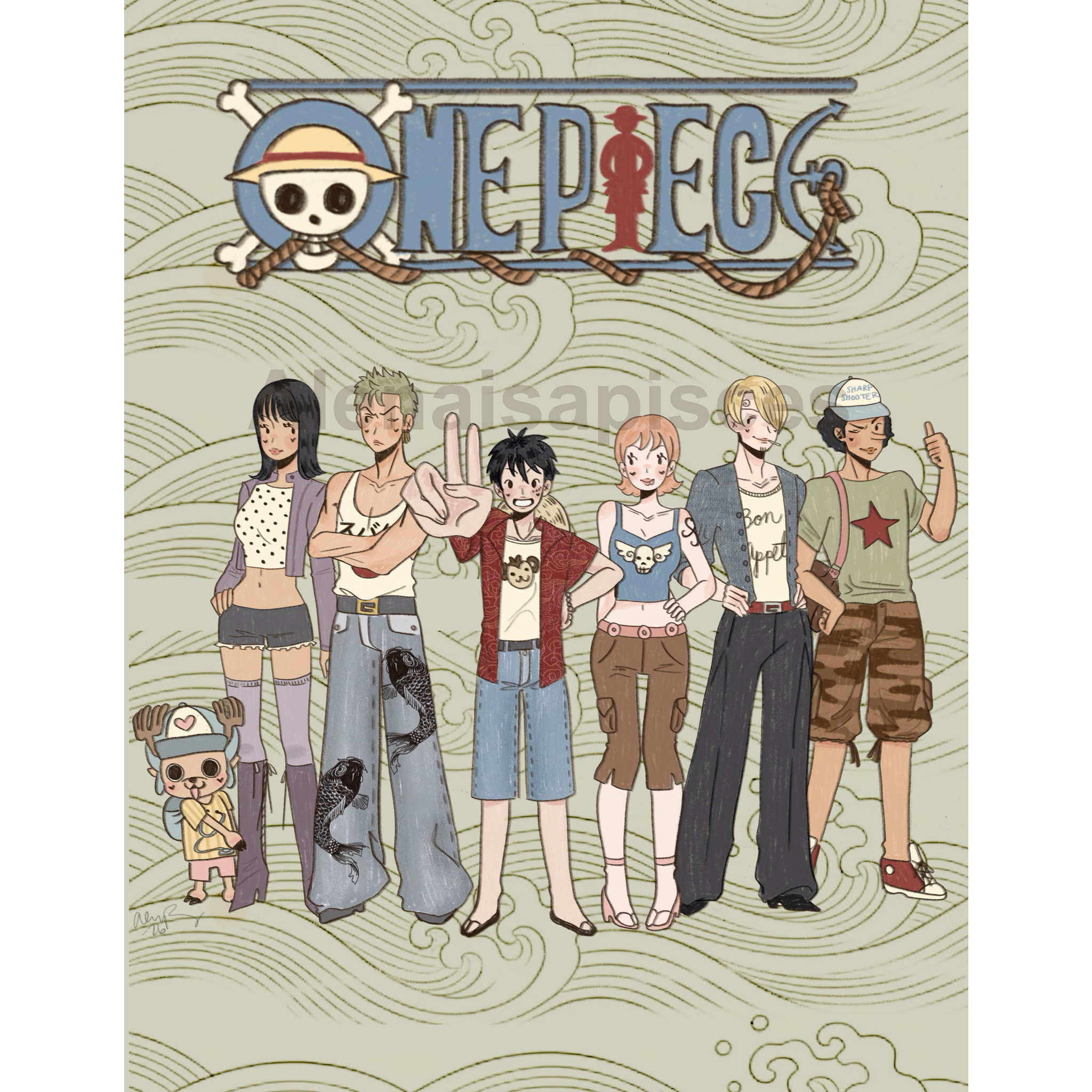 One Piece Crew Print