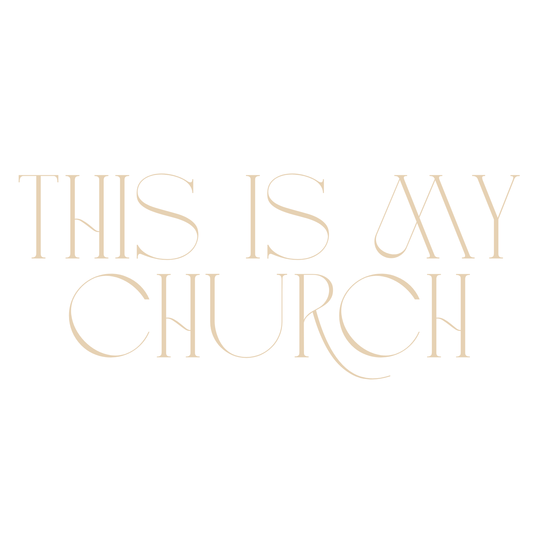 Black background with elegant, gold-toned text reading "This Is My Queen" in a sophisticated, serif font.