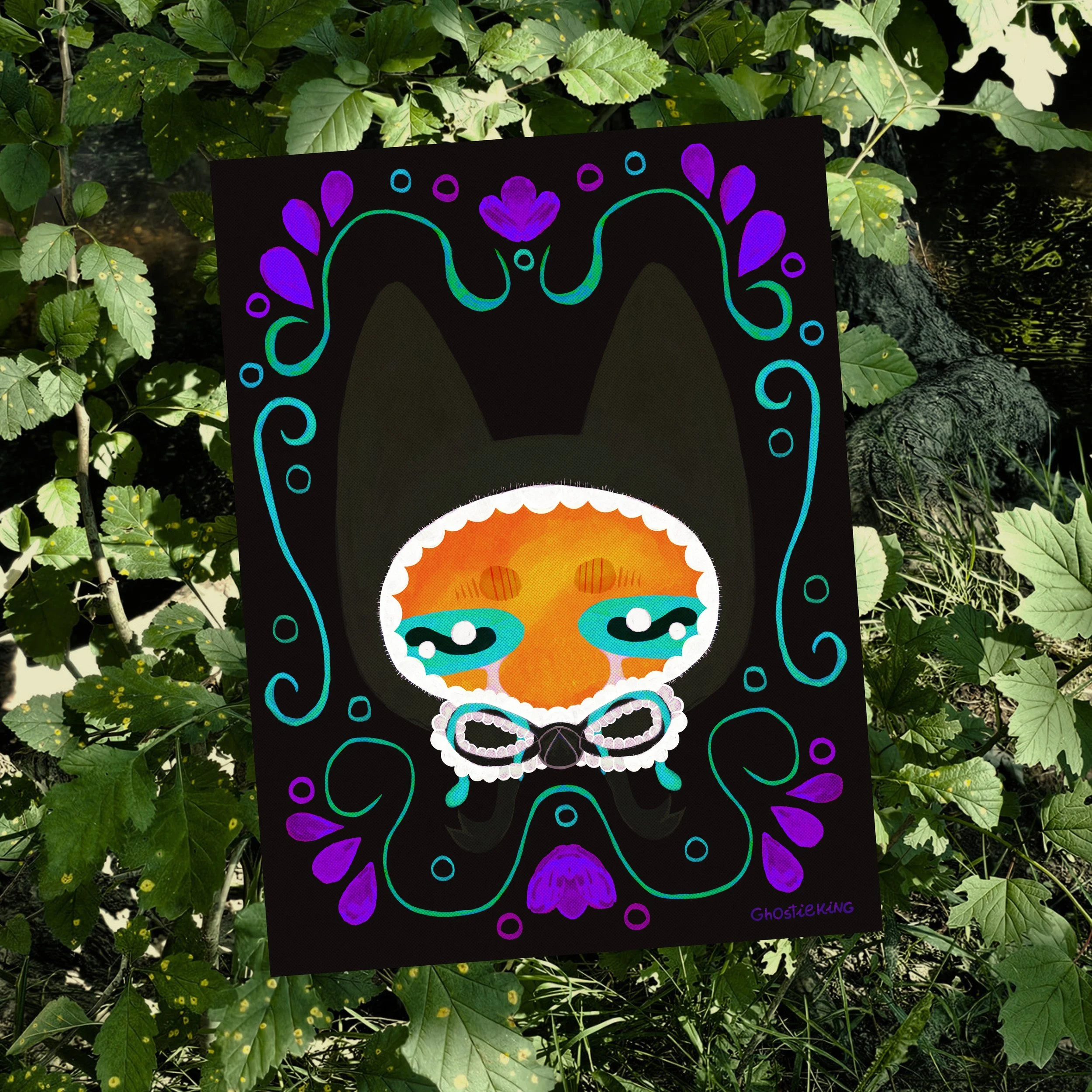 Cry Baby Cat Medium Print