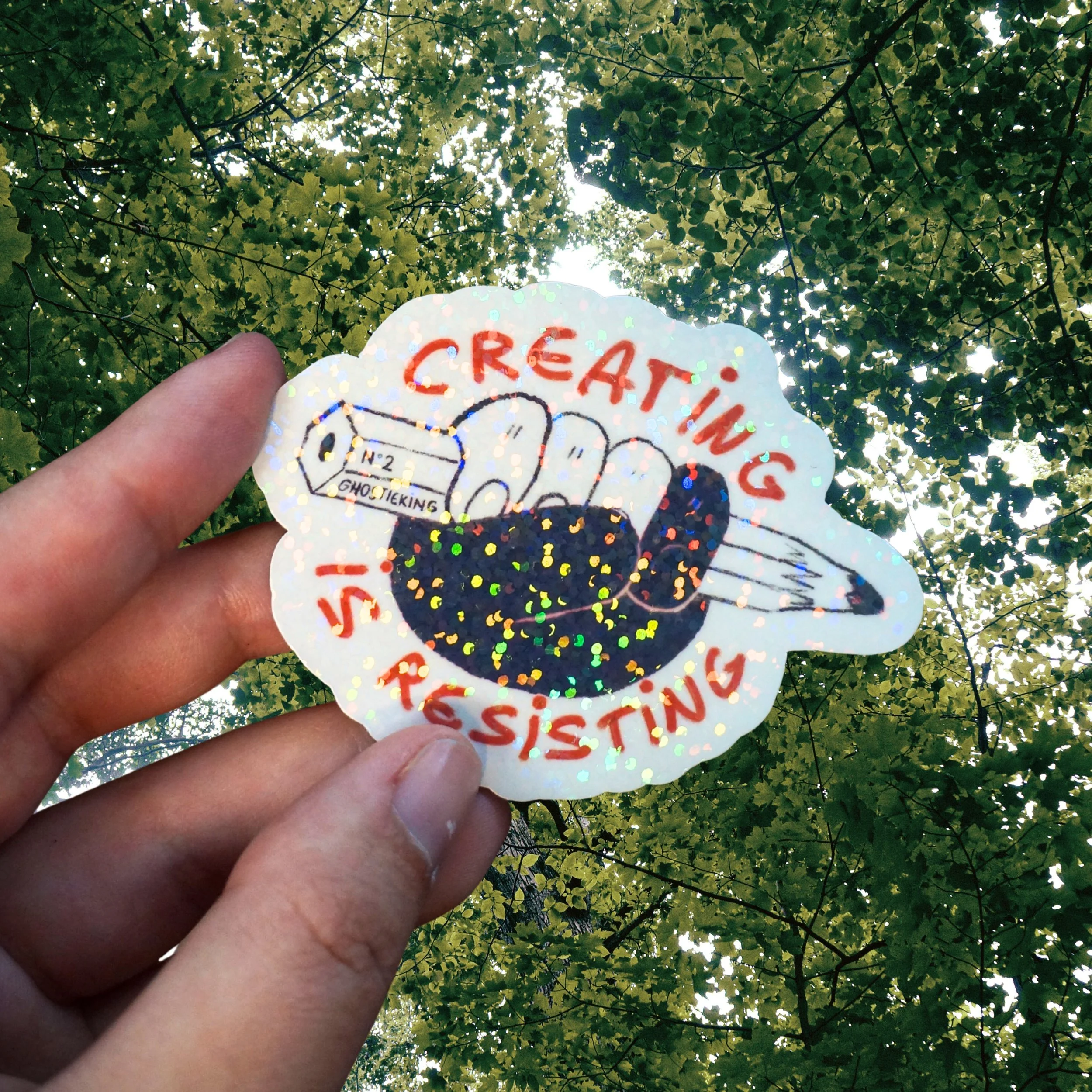 Creating Is Resisting Sticker