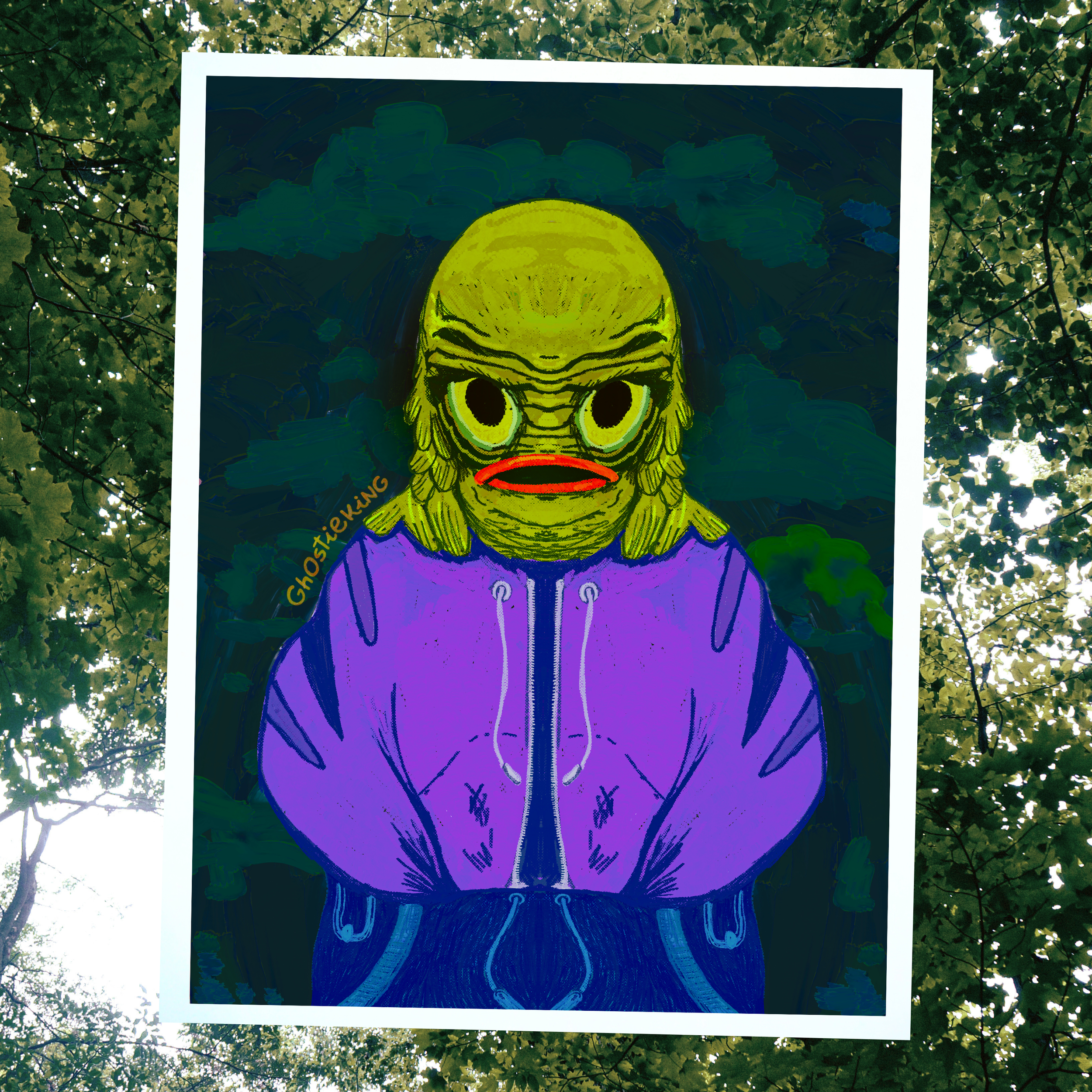 Teen Black Lagoon Creature Large Print