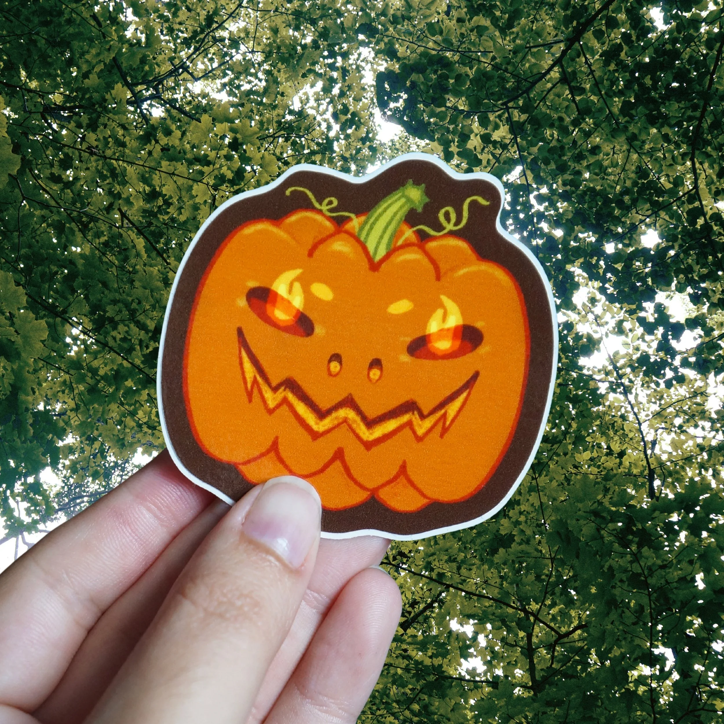 Evil Jack-O'-Lantern Sticker