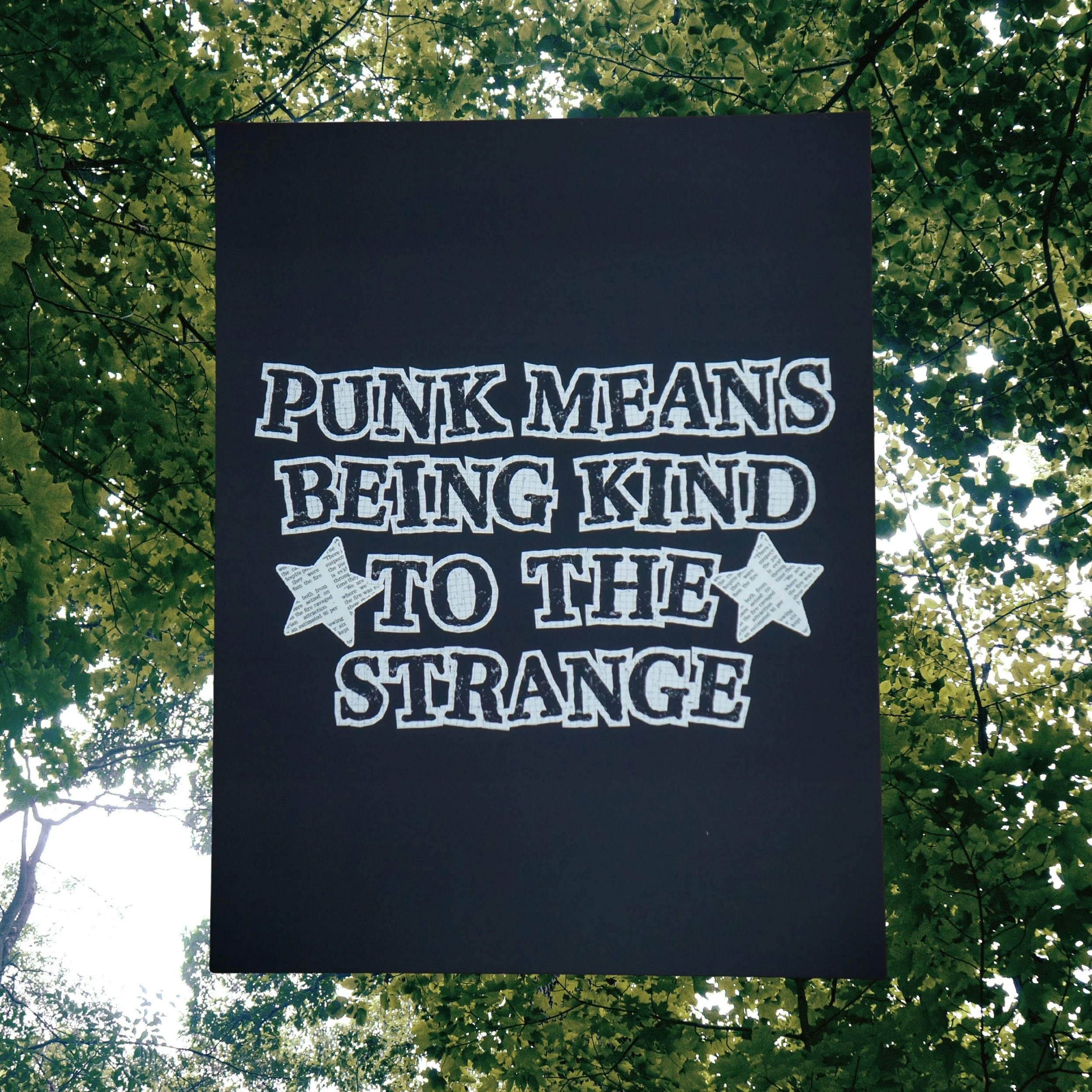 Punk Means Being Kind to the Strange Large Print