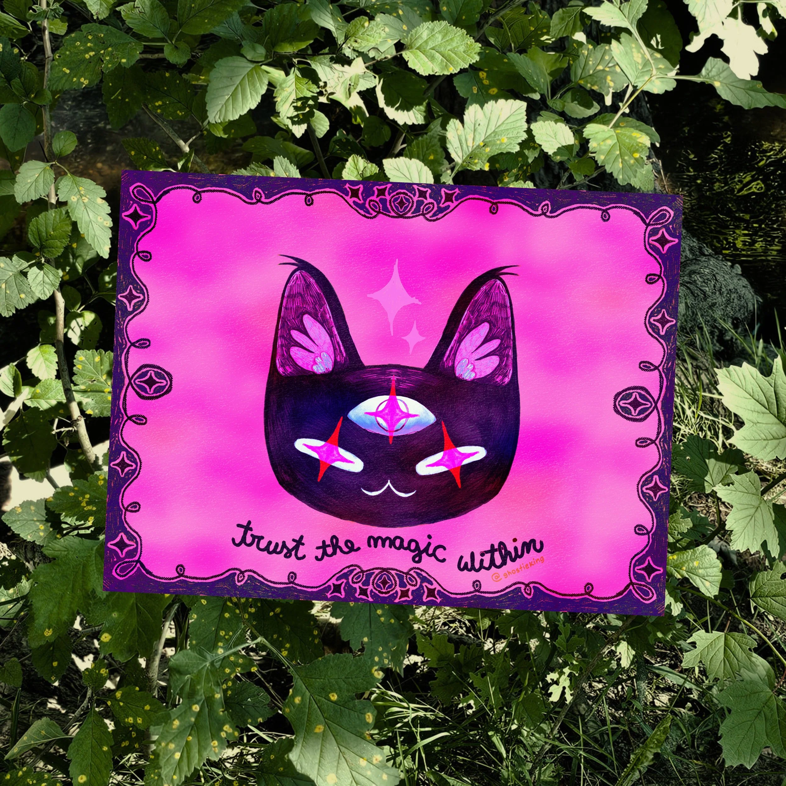 Trust The Magic Pink Medium Print