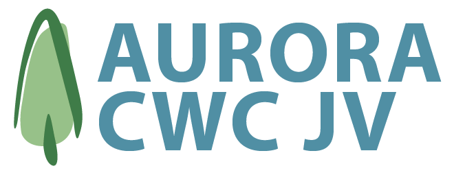 Aurora-CWC JV logo for federal and mission-critical construction services