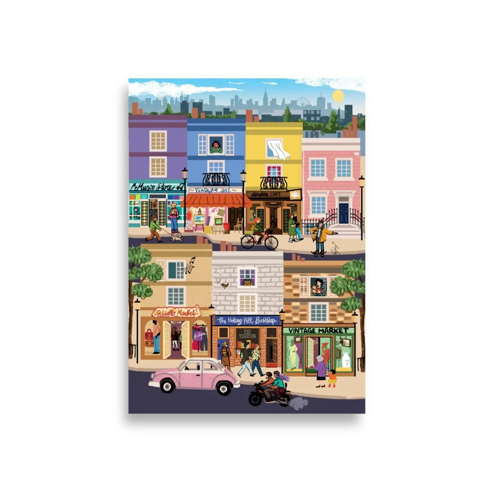 Retro Cities Collection: London Notting Hill