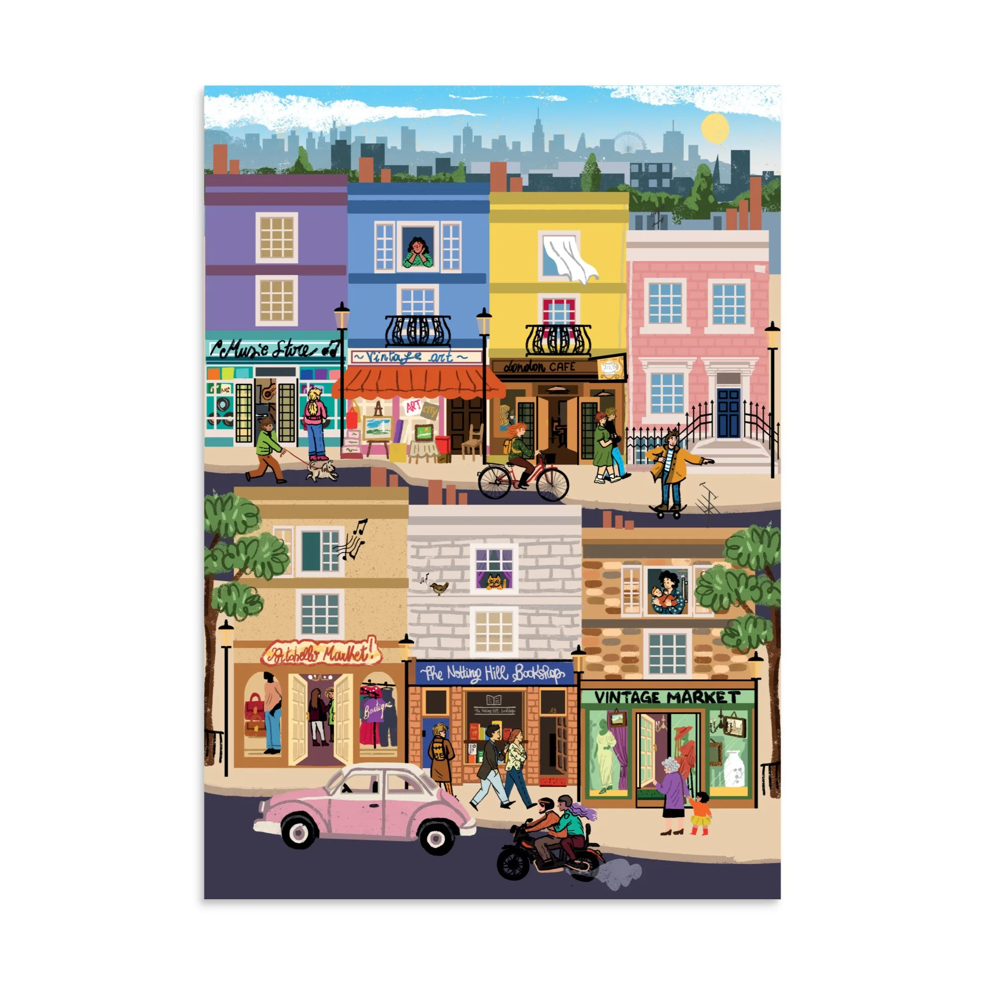 Retro Cities Collection: London Notting Hill
