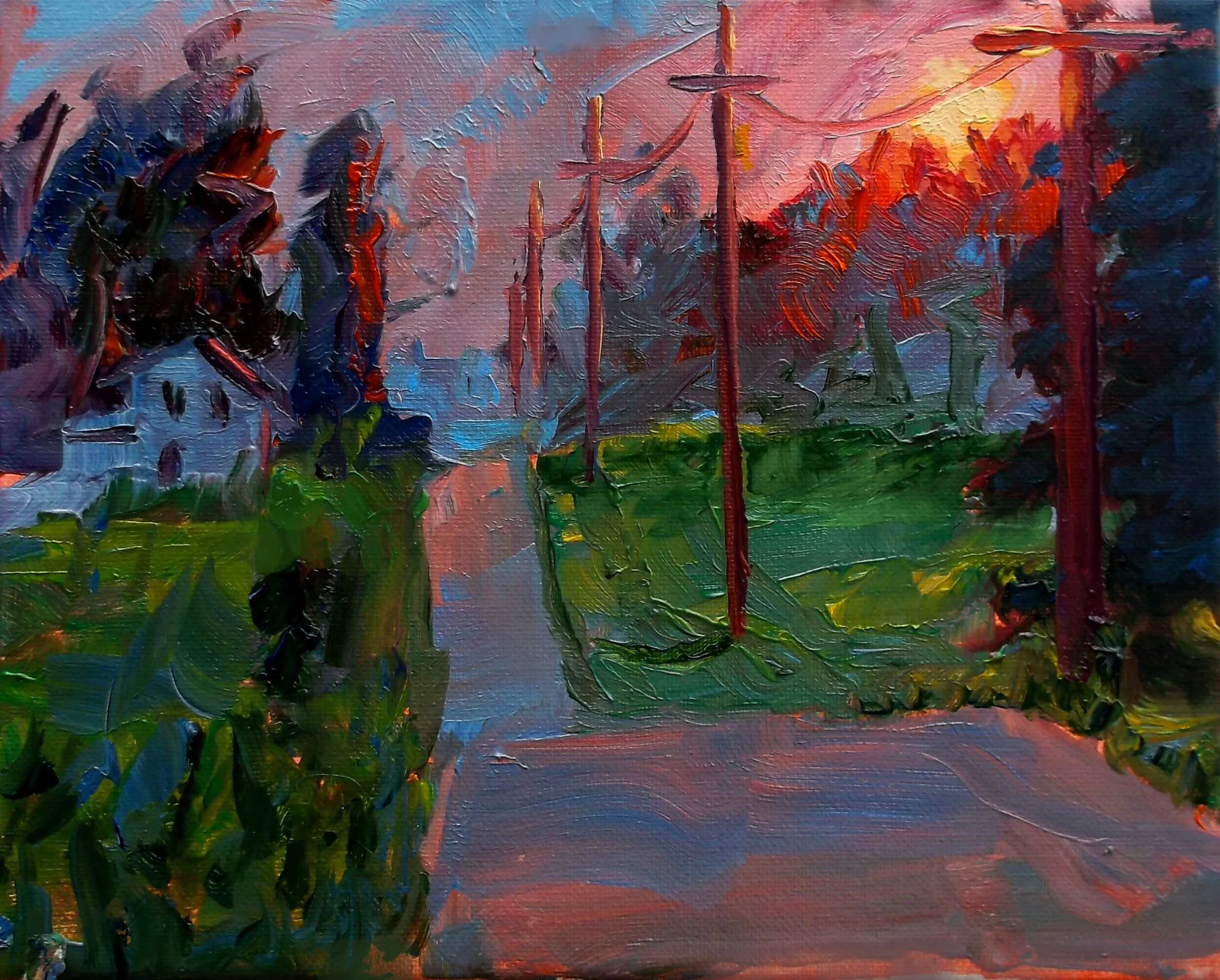 Sunset Serenity Oil Painting on Canvas