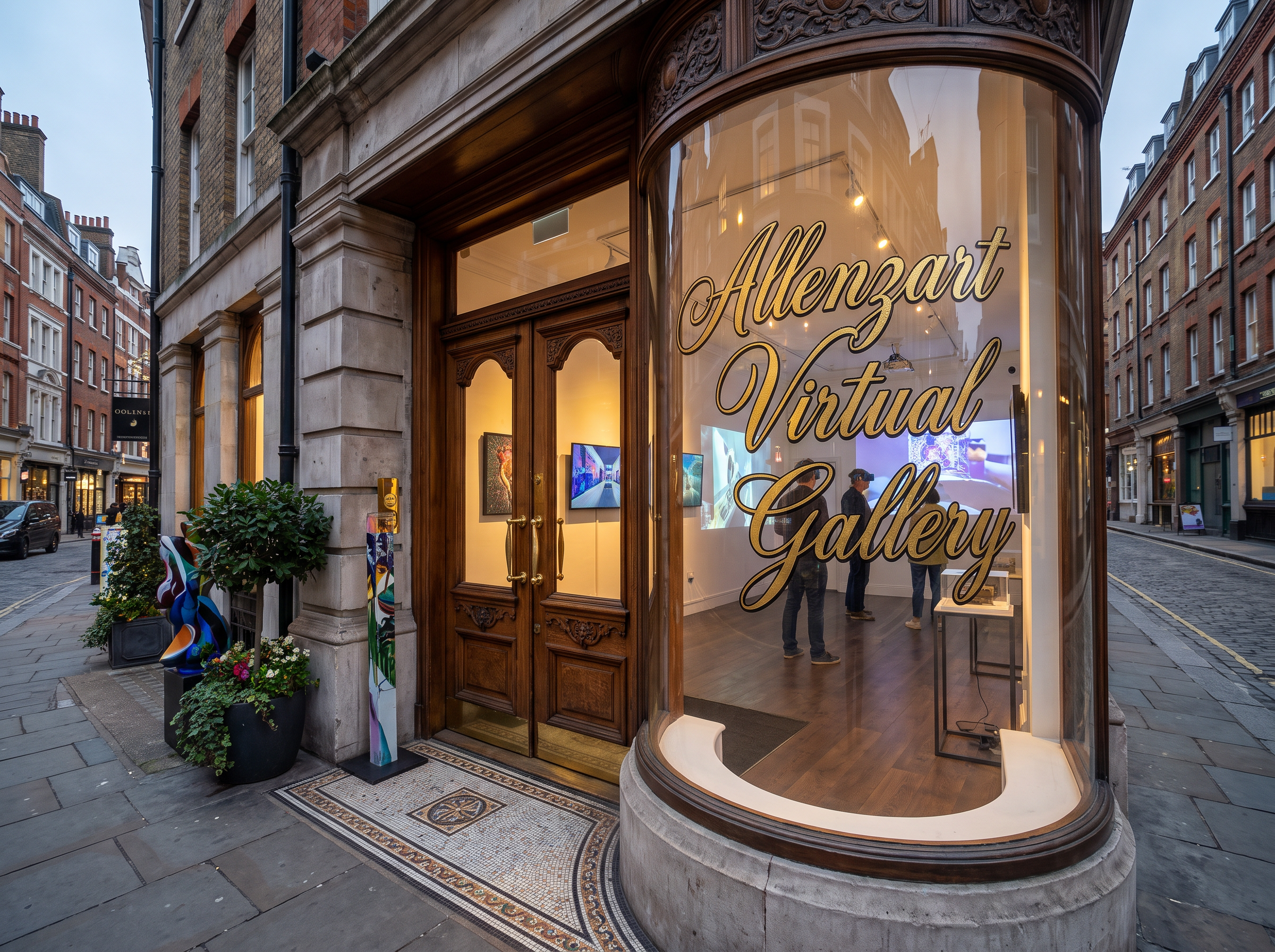 Allenzart virtual gallery entrance