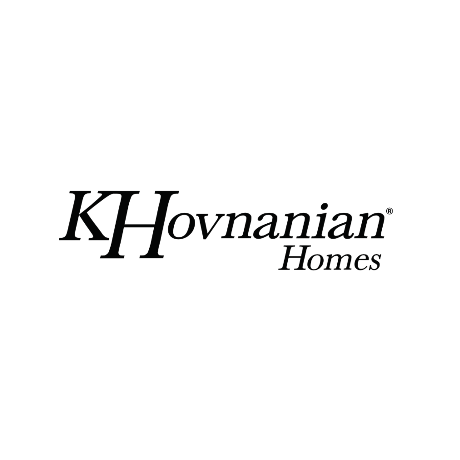 K Hovnanian Homes logo in black text on a white background.