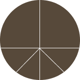 Geometric drawing of an outline square with sections divided by vertical, horizontal, and diagonal lines.