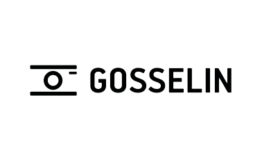 Gosselin logo with stylized eye symbol