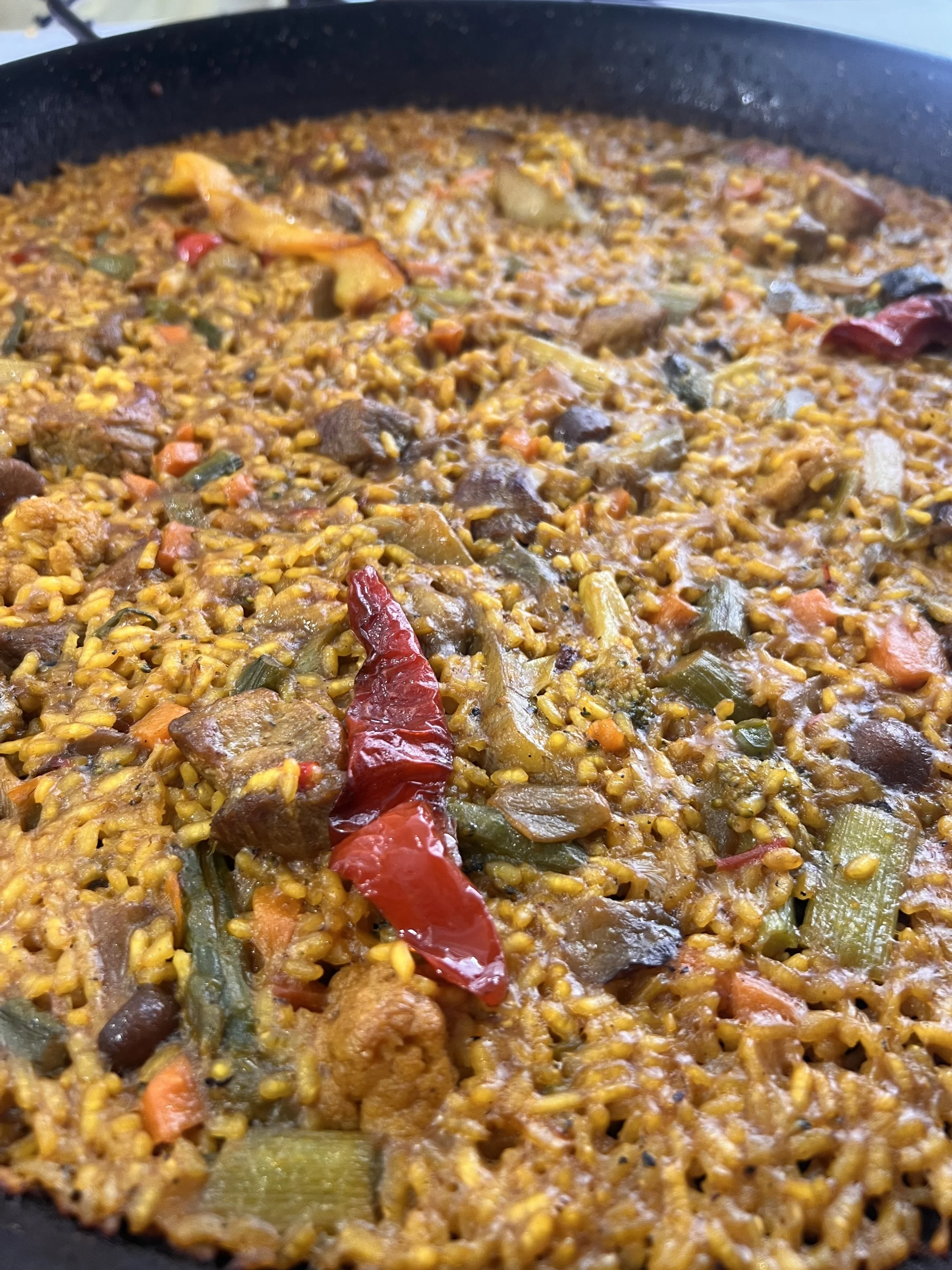 Paella de verduras