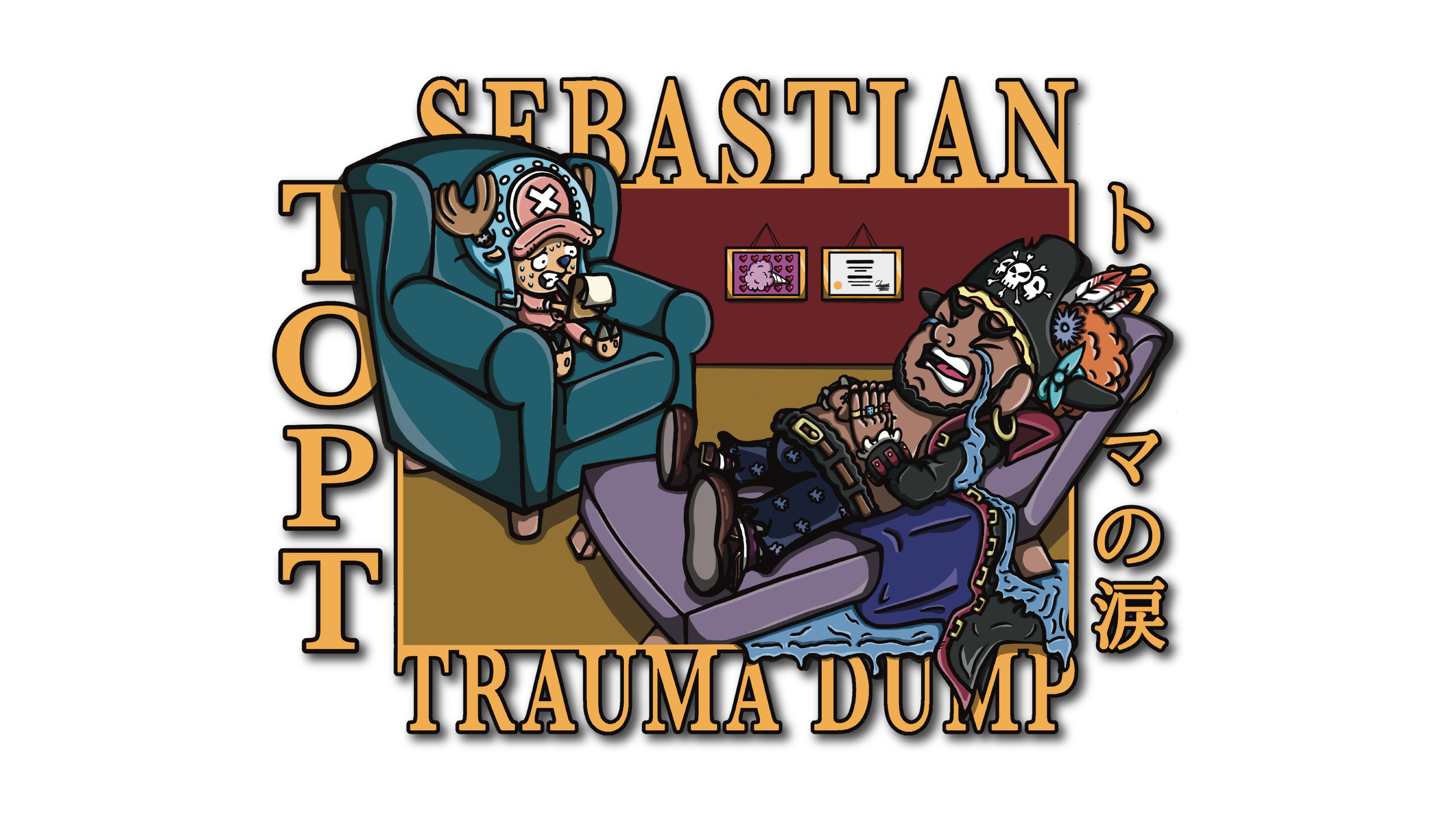 TOPT Sebastian Trauma Dump Merch.