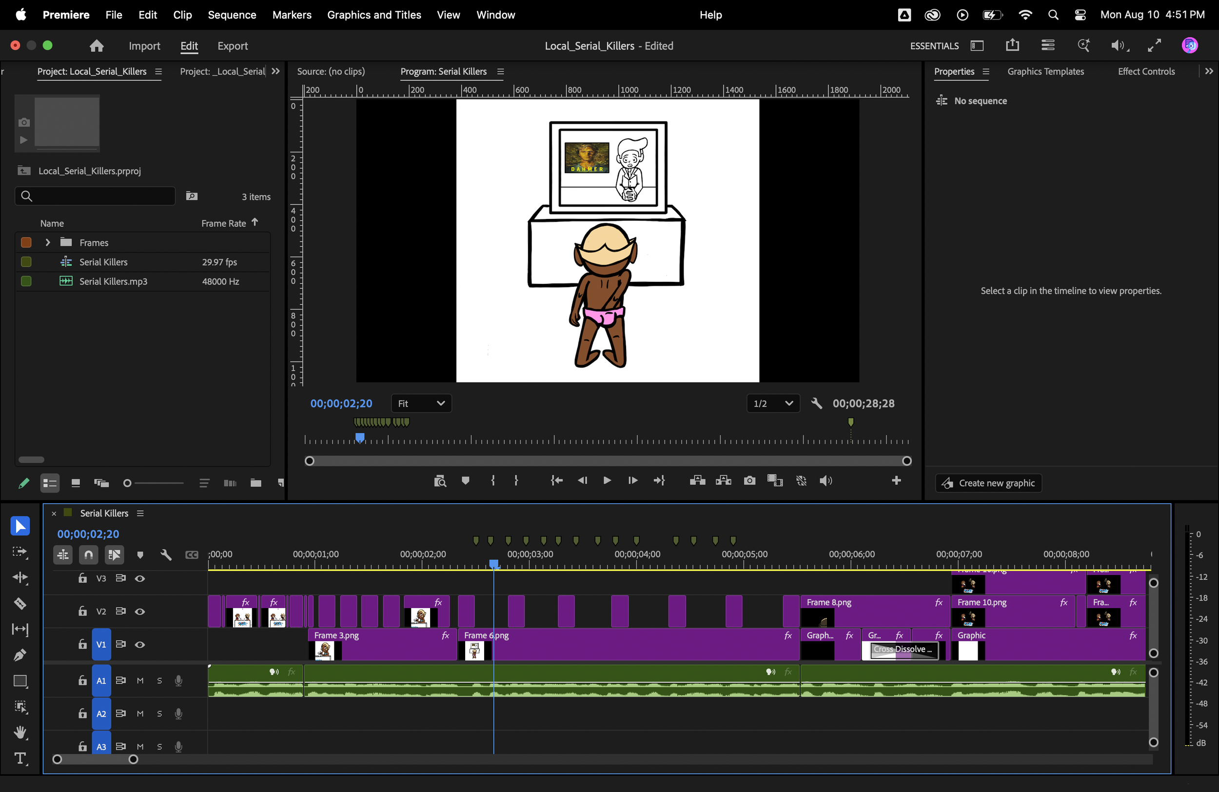BonusPac animation editing timeline