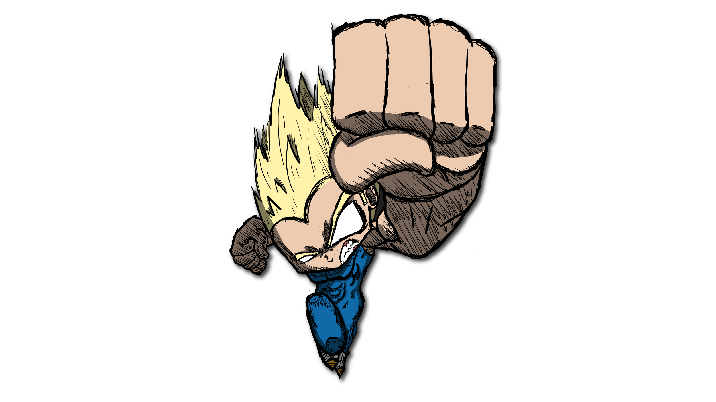 DBZ Vegeta commision illustration.