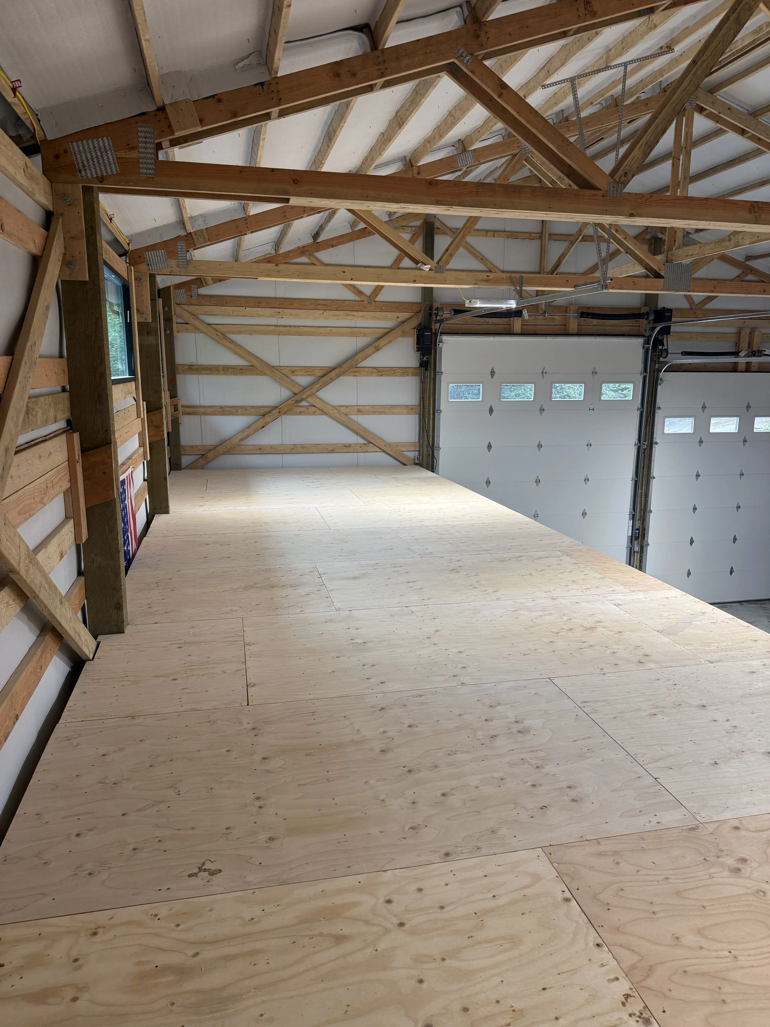 Large garage shed home addition in Kitsap County, WA