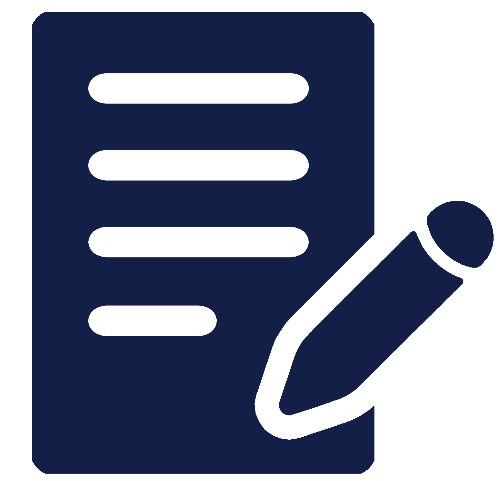 An image of a document and a pencil representing wills, estate and probate.