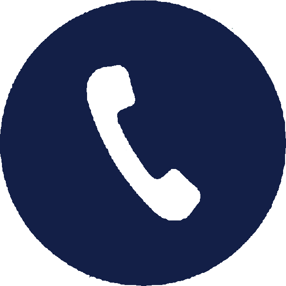 A phone in a blue circle representing an call us icon for Rodriguez and Else.