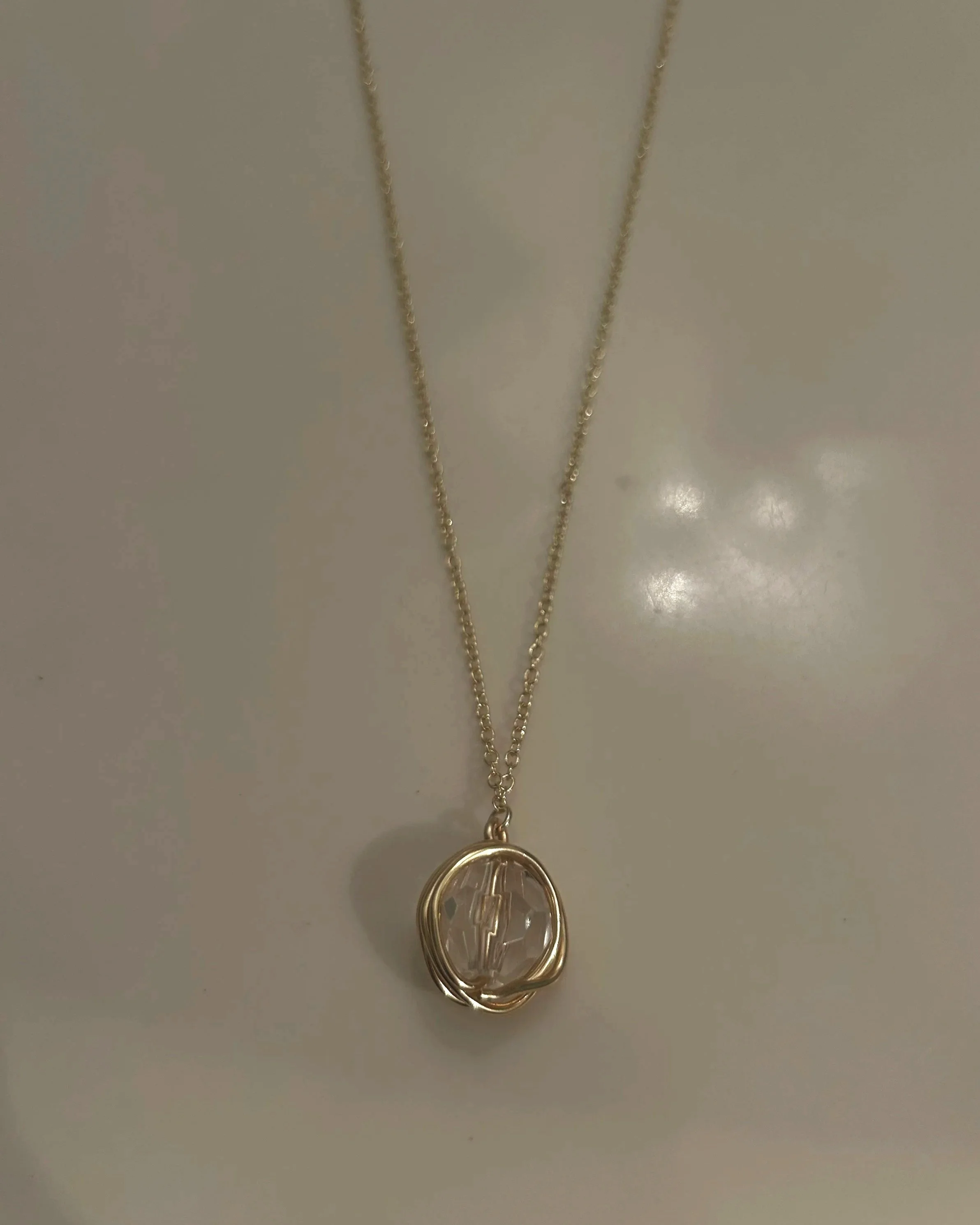 Glass Pendant Necklace