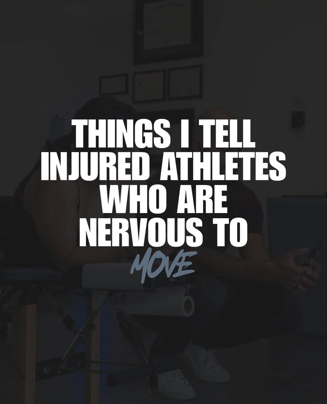 These are conversations I have in the clinic and outside of it all the time. I am not asking anyone to ignore pain.

I am helping them understand it well enough to make the next useful decision. 

Which line did you need to hear 🤔

Comment with the 