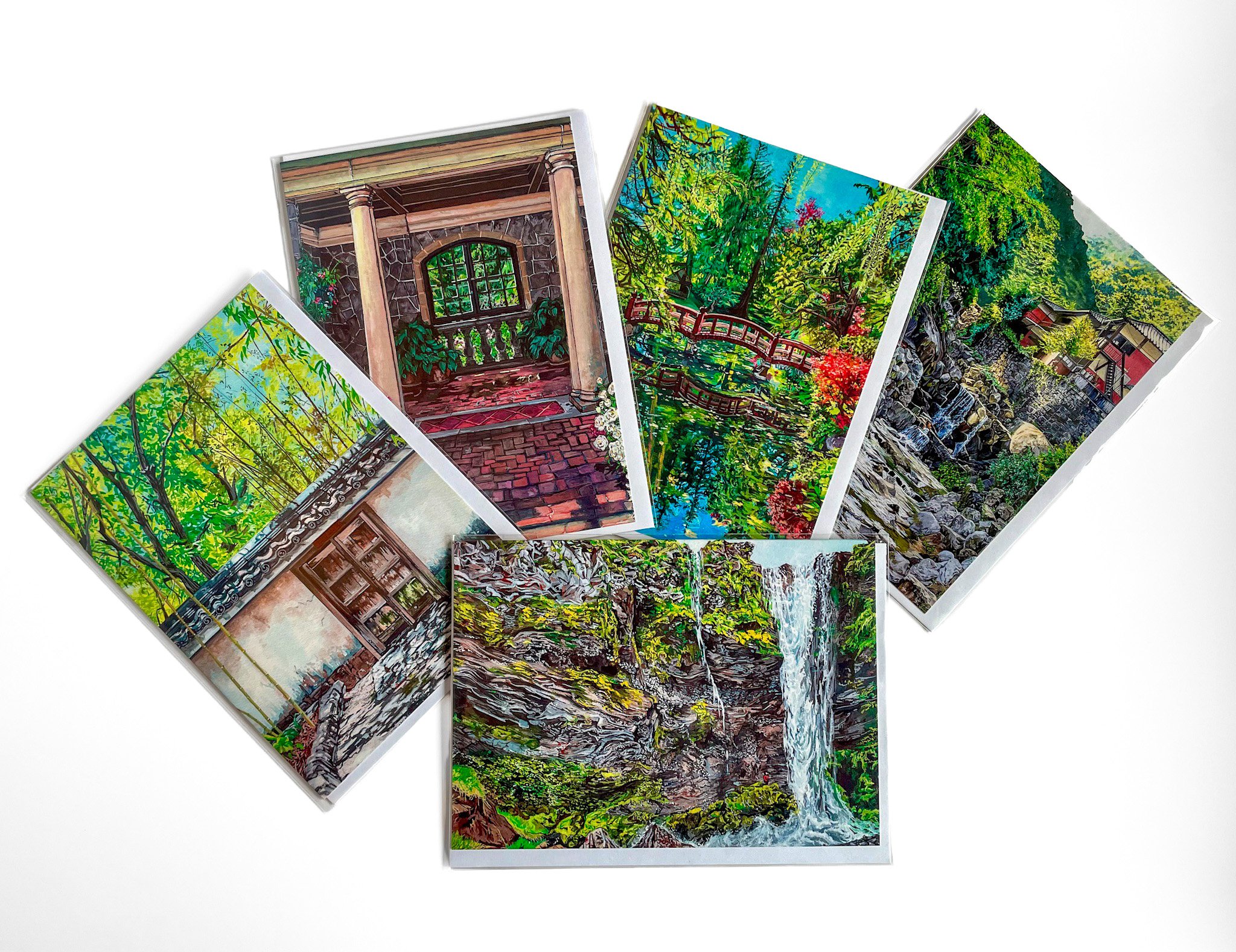 Set of 5 Art Cards