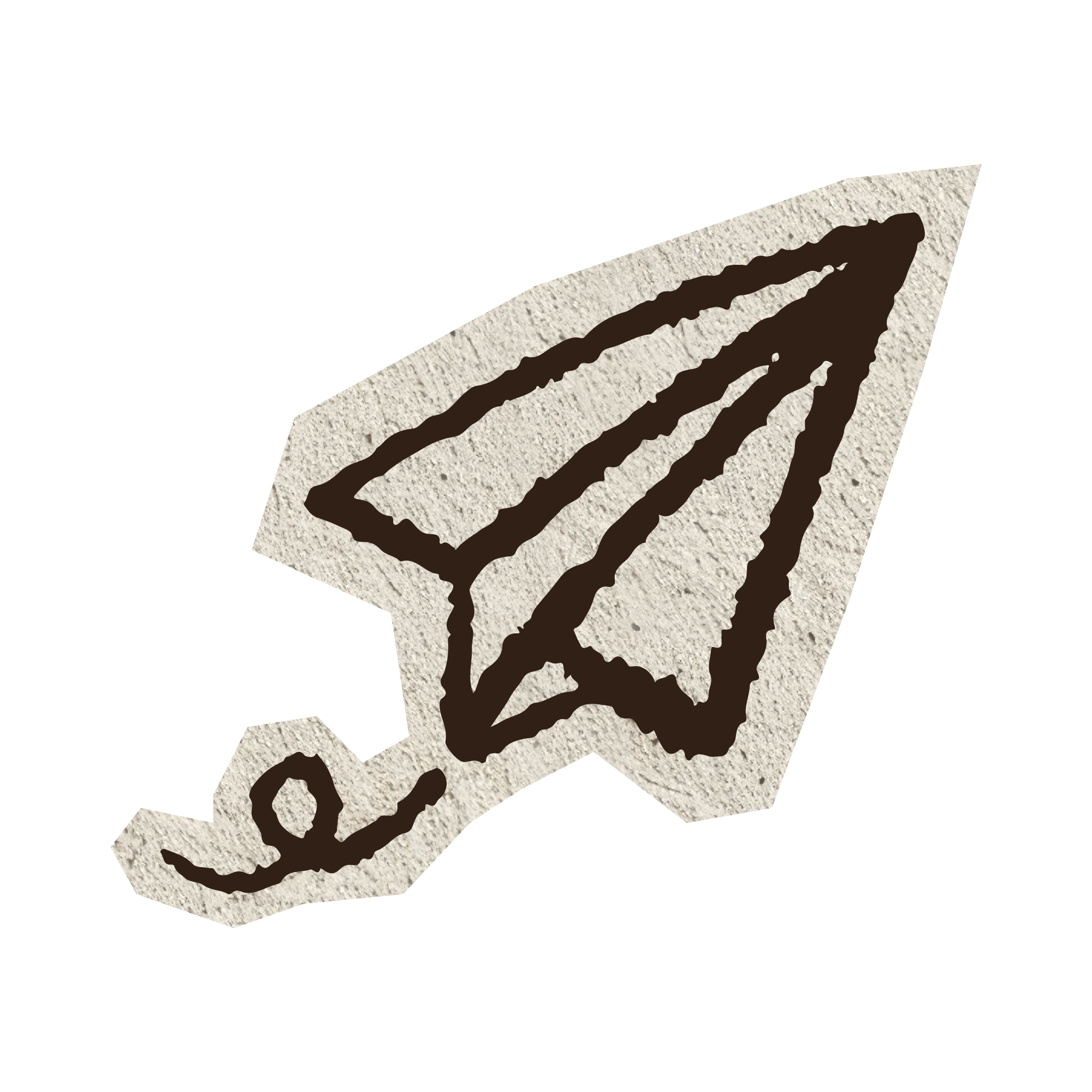 Illustration of paper airplane.