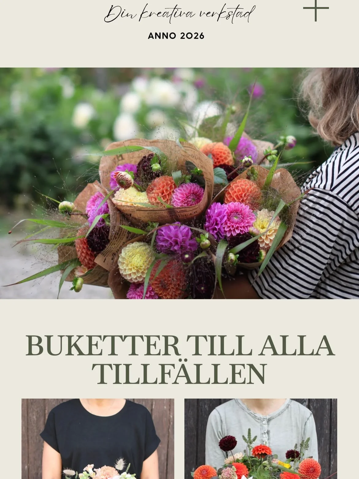 Nu &auml;r hemsidan redo f&ouml;r best&auml;llningar, kursbokningar, inspiration och info! V&auml;lkommen att surfa in 🏄🏻&zwj;♂️💐 
Adress i bion 👆🏻
