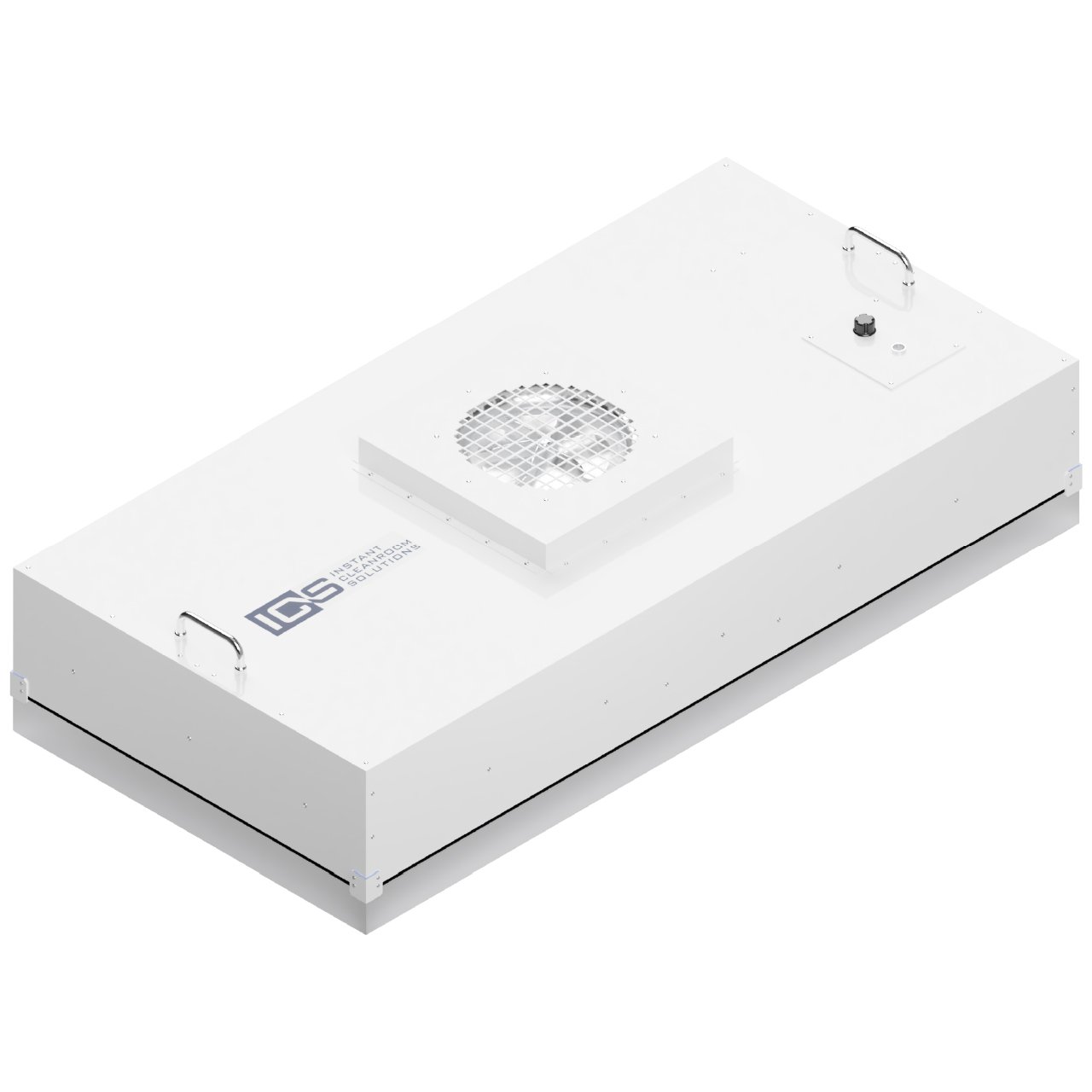 A white industrial device with a protective fan cover, handles on sides, and labeled IGS for inert gas supply, used in laboratory or medical settings.