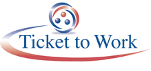Logo for Ticket to Work program.