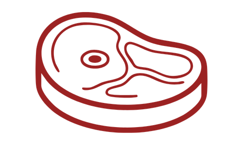 steak icon dark red