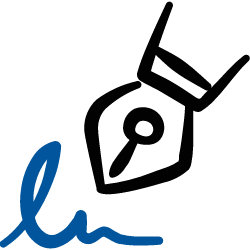A logo featuring the word 'love' in blue cursive with a stylized house icon above the letter 'v'