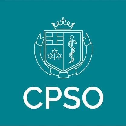 CPSO logo with a shield featuring a crown, stars, and medical symbols, and the letters 'CPSO' underneath.