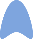 Blue leaf-shaped ico