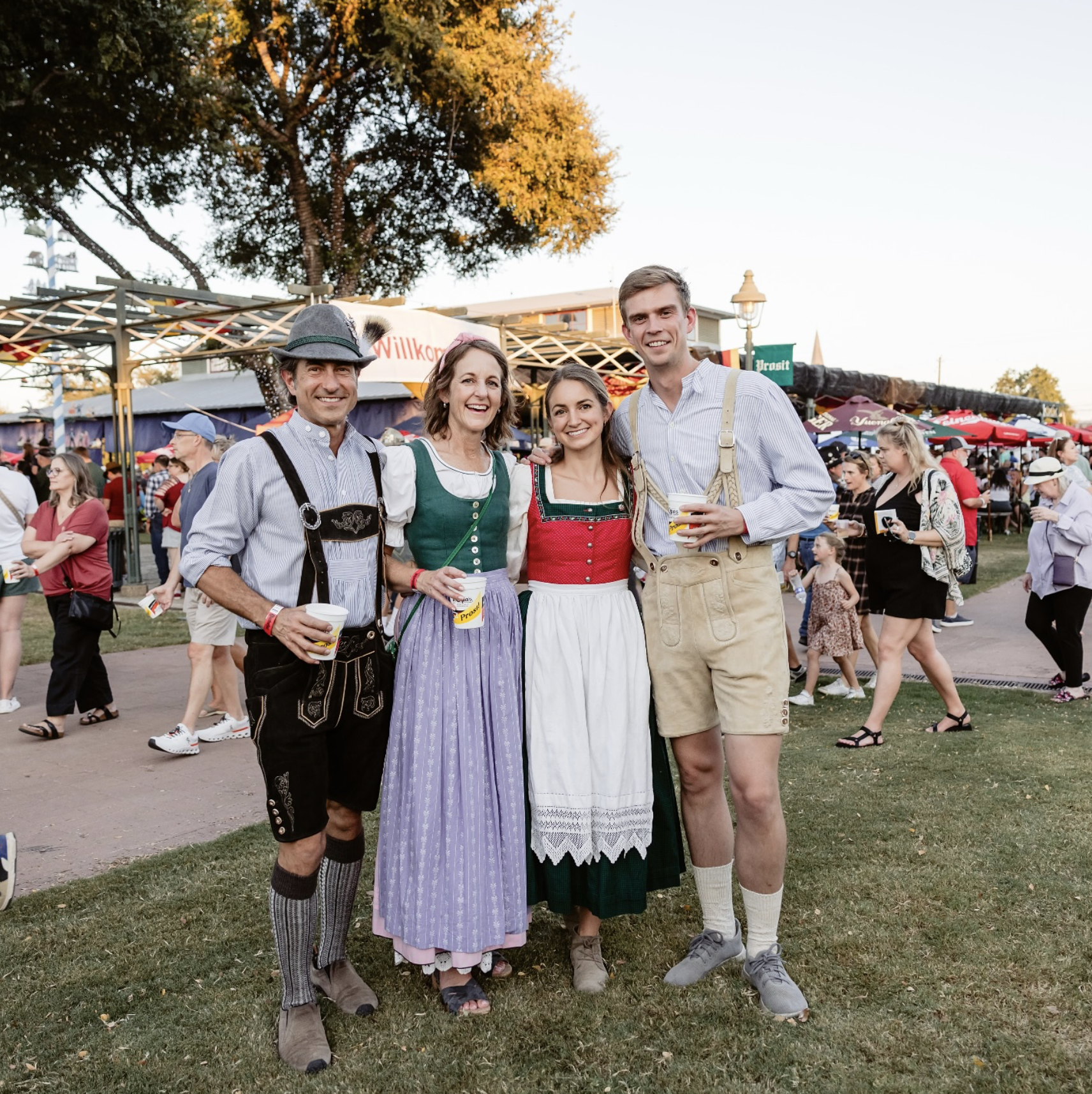 People at Oktoberfest in Fredericksburg