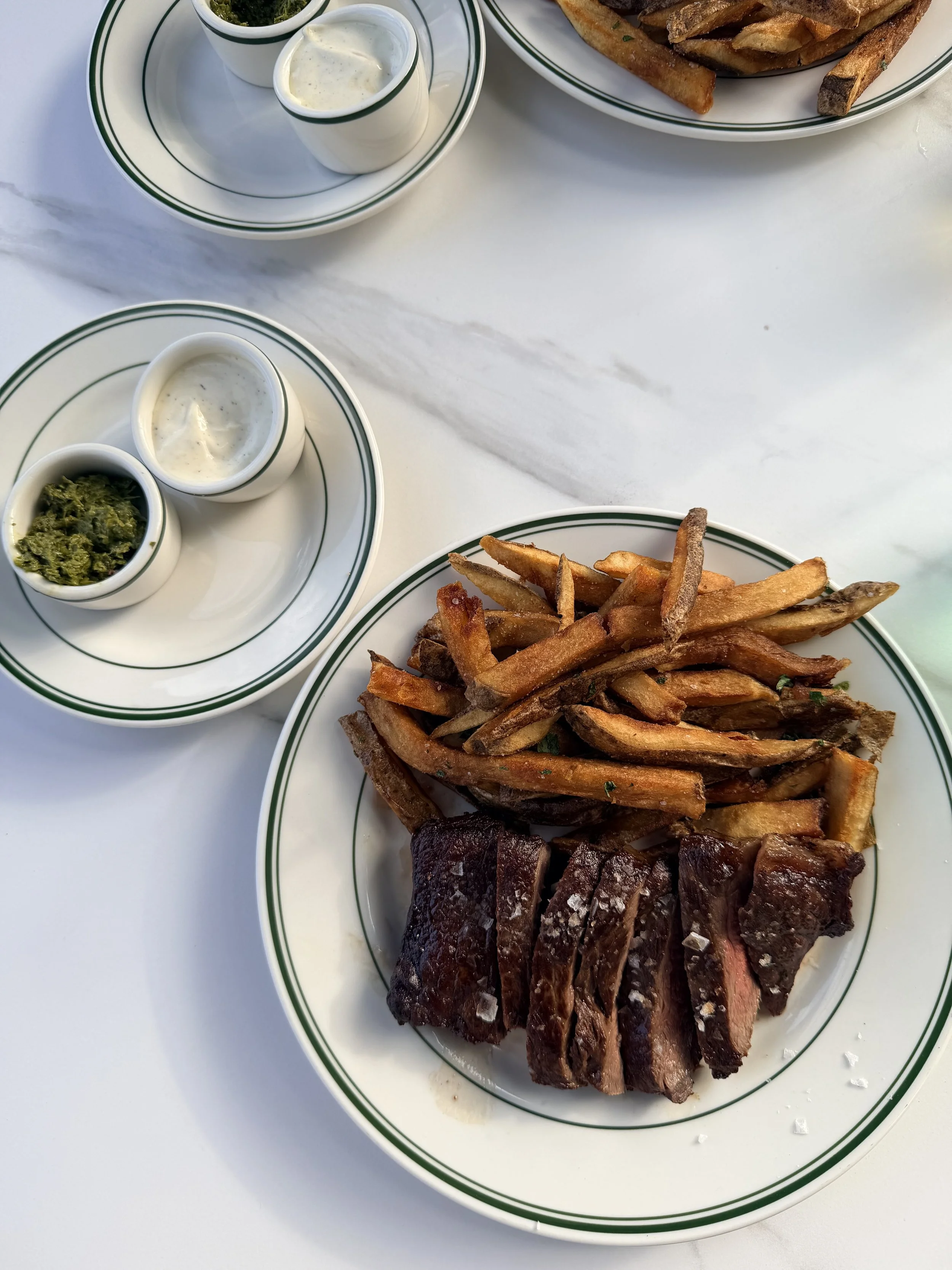Steak Frites at Prometheus Pizza