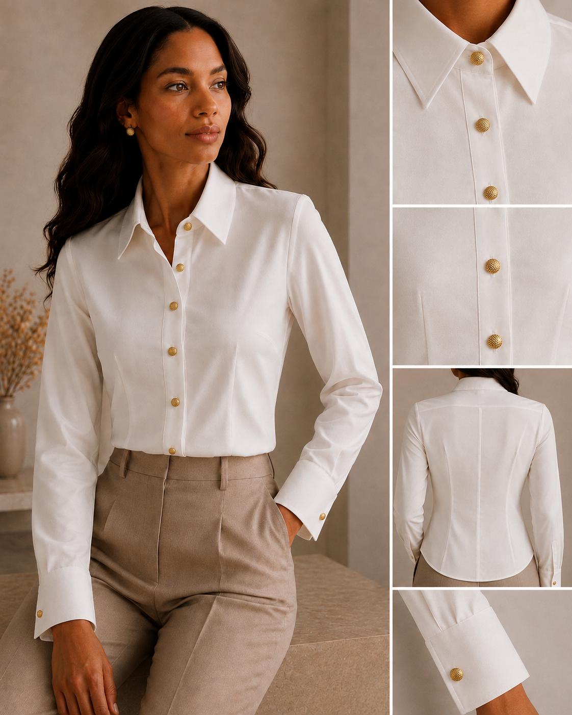 The Signature Tailored Shirt - Off White