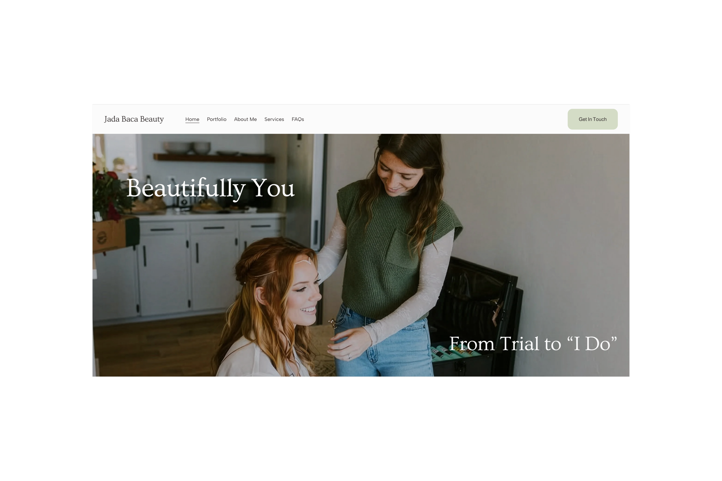 Jada Baca Beauty Website