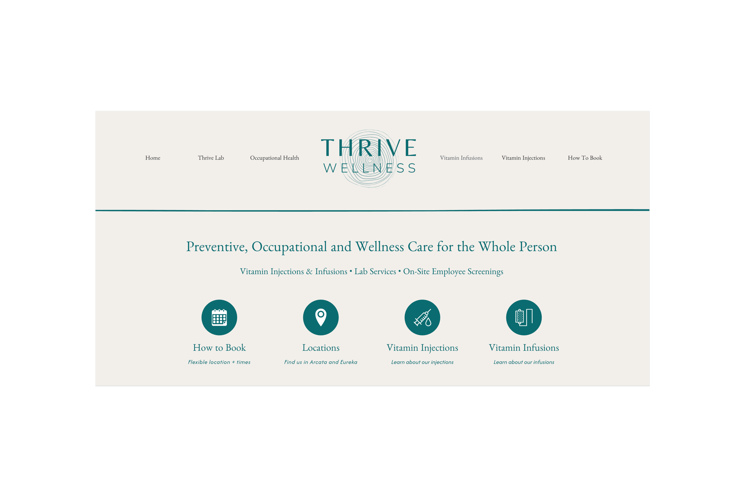 Thrive Wellness Website
