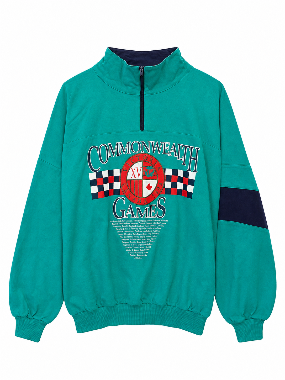 commonwealth games quarter zip sweater